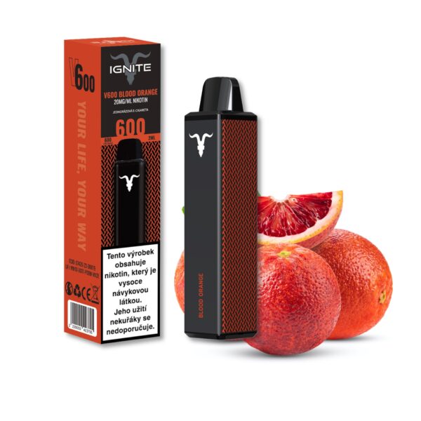Ignite Vape V600 Blood Orange - Image 2